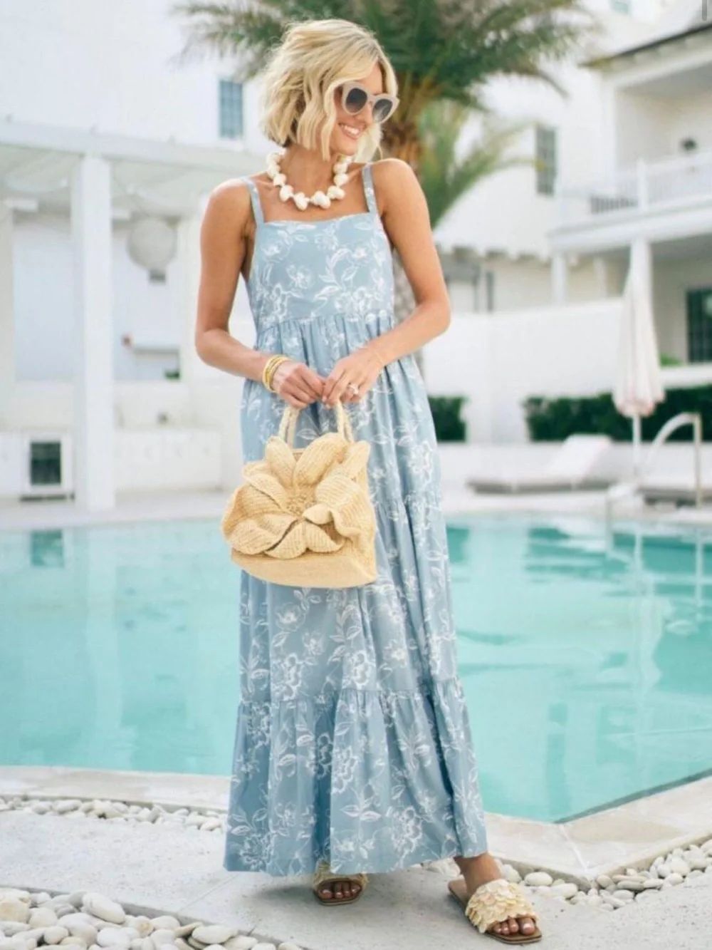Hermoza × Loverly Grey Shea Maxi Dress Meadow Whisper Floral NWT XS